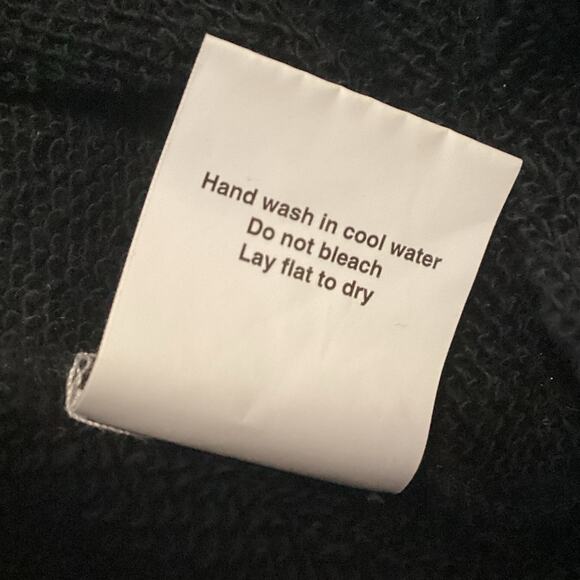 R13 Black One Shoulder French Terry Cotton Sweatshirt Dress 2016 Zip Slit S - Picture 7 of 7